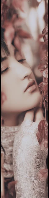 Free aesthetic bookmark featuring a close up face